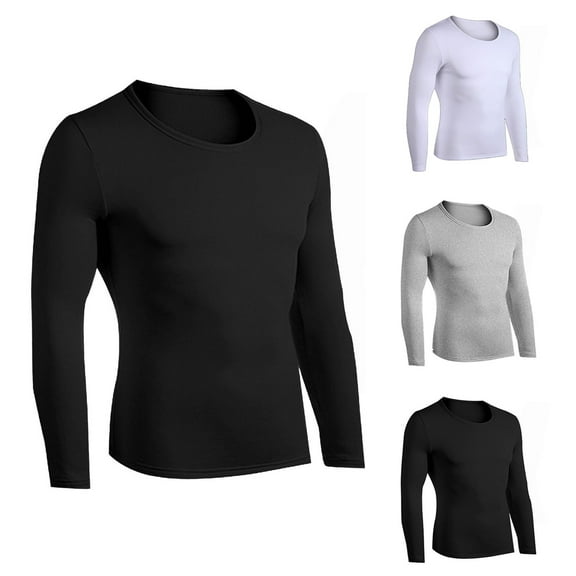 Merino Wool Base Layer Mens, 100% Merino Wool Long Sleeve Shirts, Heavyweight Midweight thermal Underwear Tops Size 3XL White
