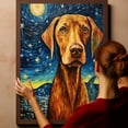 thumbnail image 6 of Vizsla Dog Canvas Wall Art - Starry Night Van Gogh Dog Canvas Print Dog Sayings Painting Home Office Wall Decor Framed Dog Lover Gift, 6 of 6