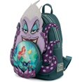 thumbnail image 4 of pequeña con correa doble para mujer con diseño de villanos de Disney de Loungefly con bola de cristal y Ursula, 4 of 5