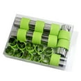 thumbnail image 2 of 20Pcs Vegetables Fruits Cutter Molds Stainless Steel Cutting Tools for Cake Biscuit (Green), 2 of 7