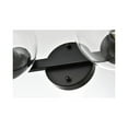 thumbnail image 4 of Living District Rogelio 4-Light Iron & Glass Bath Sconce in Black/Clear, 4 of 5