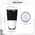 thumbnail image 4 of Cauagu Cat Meow Pattern 20oz Tumbler,Stainless Steel Vacuum Insulated Tumbler with Lid Insulated Coffee Mug Thermal Cup with Splash Proof Sliding Lid-Straw Two-piece Set, 4 of 8