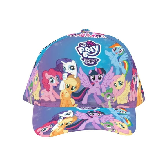 My Little Pony Friendship Is Magic-theme Baseball Cap For Men, Women & Kids, Classic Flat Brim Hat Hip Hop Trucker Hat Adjustable Snapback Hat