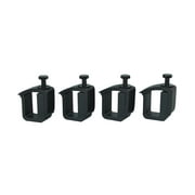 AA-Racks P-AC-02 Clamp for Truck Cap, Camper Shell, Topper for a Short Bed Pickup Truck (Set of 4),Black (P-AC(4)-02-BLK)