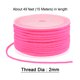 thumbnail image 2 of Nylon Rebordear Hilo Cordón 2mm Extrafuerte Trenzado Nylon Cuerda para Collar Pulseras Joyería Fabricación Artesanías 15M/49 Pies, Caliente Rosa, 2 of 5