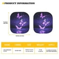 thumbnail image 5 of KUIFORTI Butterfly Sun Shade for Car Windshield | 2-Piece Set with Silver Reflective Coating | Butterfly Car Accessories for Women | Reusable & Foldable Auto Window Covers, 5 of 5