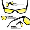 thumbnail image 6 of Joopin Classic Retro Square Night Vision Glasses for Men Women Fishing Driving Hiking Glasses with UV Protection, 6 of 8