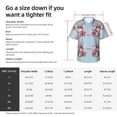 thumbnail image 3 of KLL Men's Hawaiian Shirt Short Sleeve Button Down Beach Shirts-merry Christmas rabbit, 3 of 5