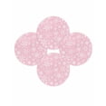 thumbnail image 7 of 15 Inch Round Placemats Set of 4, Pink Christmas Non Slip Heat Insulation PP Table Mats, Snowflakes Xmas Winter Retro New Year Washable Place Mats for Kitchen Dining Party Table Decor, 7 of 7