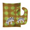 thumbnail image 1 of Babero y paño para eructar Treasures, cebra marrón, grande Caroline's Treasures BB6787STBU, 1 of 1