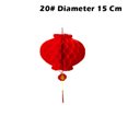 thumbnail image 3 of CAROOTU 20 Pcs Lanternes Chinoises Rouges Décorations Pliables Imperméables Bonne Fortune pour Nouvel An Chinois Printemps, 3 of 7