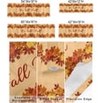 thumbnail image 2 of Fall Window Valance Rod Pocket Kitchen Curtain Short Panels, Farm Pumpkin Maple Leaf Valance Curtains, Watercolor Orange Window Treatments Drapes for Living Room Bedroom Thanksgiving Decor, 2 of 6