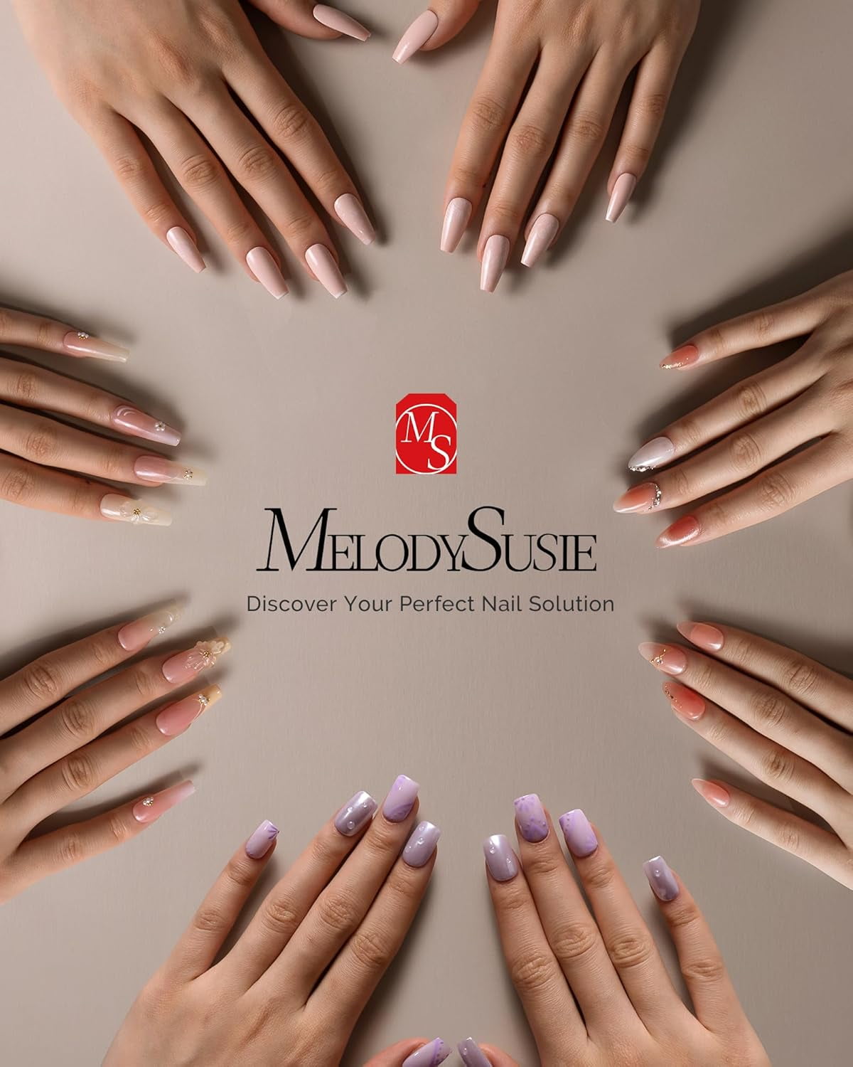 MelodySusie Rechargeable UV LED Nail Lamp, PLUS30G Cordless UV Nail Light with 3 Timer Settings