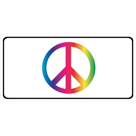 Peace Sign License Plate - Peace Sign Photo License Plate