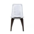 thumbnail image 6 of Island Outdoor Dark Eucalyptus Wood and Silver Rope Dining Chairs - Set of 2, 6 of 7
