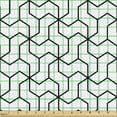 thumbnail image 2 of Black and White Fabric by the Yard, Geometric Arrangement with Monochrome Design Lines and Optical Illusion, Decorative Upholstery Fabric for Sofas and Home Accents, Black White by Ambesonne, 2 of 5