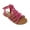 Pink, variant on Victoria K Women's Gladiator Multi Loops Braid Sandals