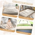 thumbnail image 7 of Infans Full Futon Mattress Japanese Floor Sleeping Pad Washable Cover Carry Bag Beige, 7 of 7