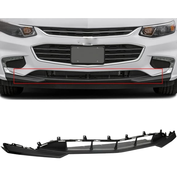 HOUGEET Front Bumper Cover Lower Facial Fit for Chevy Malibu 2016-2018 Black, 1 Piece