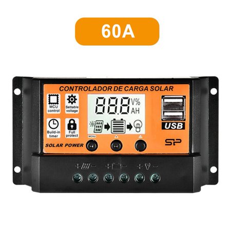 GLFILL PWM Solar Laderegler Controller Panel 10A-100A Daul USB LCD Batterie Regler