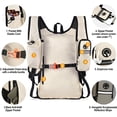 thumbnail image 3 of 15L Unisex Foldable & Packable Hiking Backpack - Lightweight Durable Daypack with Quick-Access Phone Pocket, Compact Design for Travel,Camping & Outdoor Adventures, 3 of 7