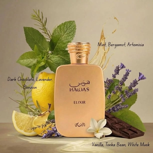 Rasasi Men's Hawas Elixir EDP Spray 3.4 oz Fragrances 614514331057
