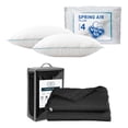 thumbnail image 1 of Colcha Matrimonial Acabado Ultrasónico Trinity Negro + 2 Almohadas, 1 of 8
