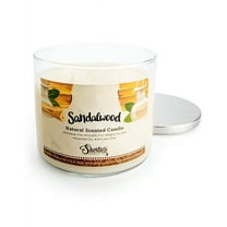 Sandalwood Scented 3 Wick Candle - All Natural - Made with 100% Responsibly Sourced Soy and Essential Fragrance Oils - Phthalate & Paraffin Free, Vegan, Non-Toxic