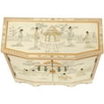 thumbnail image 6 of Oriental Furniture Ivory Lacquer Slant Sideboard - Royal Ladies, 6 of 7