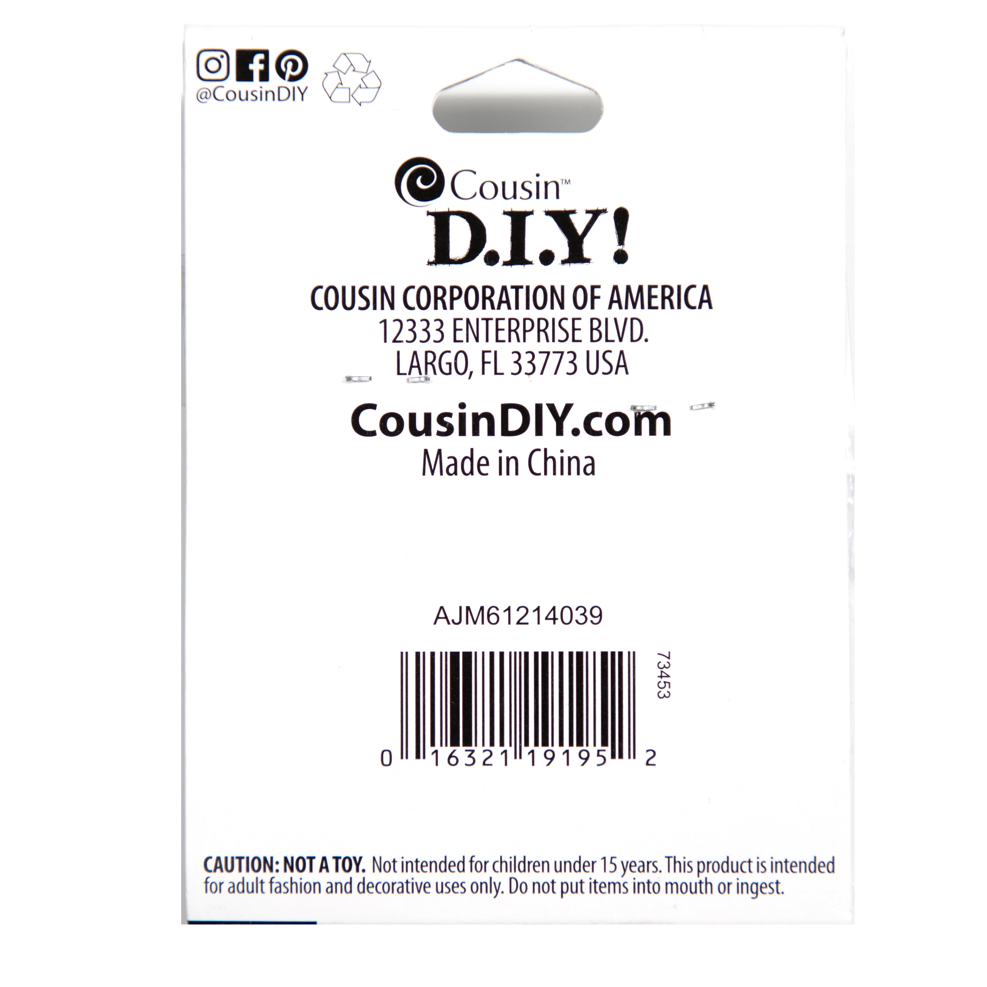 (2 pack) Cousin DIY Jewelry Making Silver Glass Filler Beads, 480 Piece Set for Adults