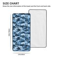 thumbnail image 2 of Absorbent Coral Velvet Towel 27x55in Light Soft And Fluffy Wool Circle Delicate And Not Easy To Remove The Edge Vector Camouflage Pattern Blue_3, 2 of 8