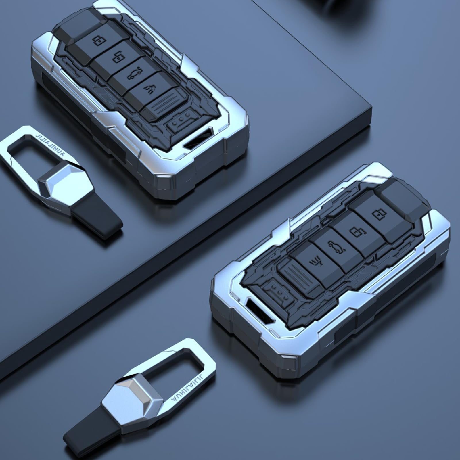 Zinc Alloy Smart Key Fob Case Protector Shell Key Fob Cover Compatible with Lexus 2018-2021 ES350 LC500 LC500h LS500 LS500h 2019-2021 UX200 UX250h ES300h 2020-02021 GX460