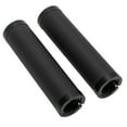 thumbnail image 4 of Cinta para manillar de cuero de fibra suave con tapones para bicicletas de montaña y plegables - Puños de bicicleta antideslizantes y a prueba de golpes de color negro, 4 of 8