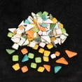 thumbnail image 1 of pitrice Bright Mosaic Tiles Assorted Craft Glass Pieces Stones Orange, 1 of 8