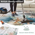 thumbnail image 5 of Beach Coastal Outdoor Rug for Patio/Deck/Porch, Non-Slip Large Area Rug 4 x 6 Ft, Summer Nautical Coral Shell Botanical Vintage Indoor Outdoor Rugs Washable Area Rugs, Camping Rug Carpet Runner, 5 of 8