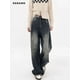 thumbnail image 2 of Ropa de calle Harajuku, moda Retro, pantalones vaqueros de cintura alta para mujer, pantalones vaqueros holgados rectos de pierna ancha Y2K, pantalones holgados, 2 of 5