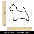 thumbnail image 2 of Westie West Highland White Terrier Dog Outline Self-Inking Rubber Stamp Ink Stamper - Dry Pad (No Ink) - Mini 1/2 Inch, 2 of 7