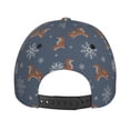 thumbnail image 6 of Daiia Squirrel And Snowflakes print Baseball Cap Men Women Golf Dad Hat Adjustable Original Classic Low Profile Hat Unconstructed Plain Cap, 6 of 9