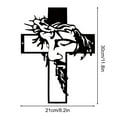 thumbnail image 3 of Religious Wall Decor under $5! Xqxayjr Religious Wall Decor, Jesus Cross Acrylic Wall Art for Home, Inspirational Christian Home Decoration, Gift for Believers, Spiritual Wall Hanging, 3 of 9