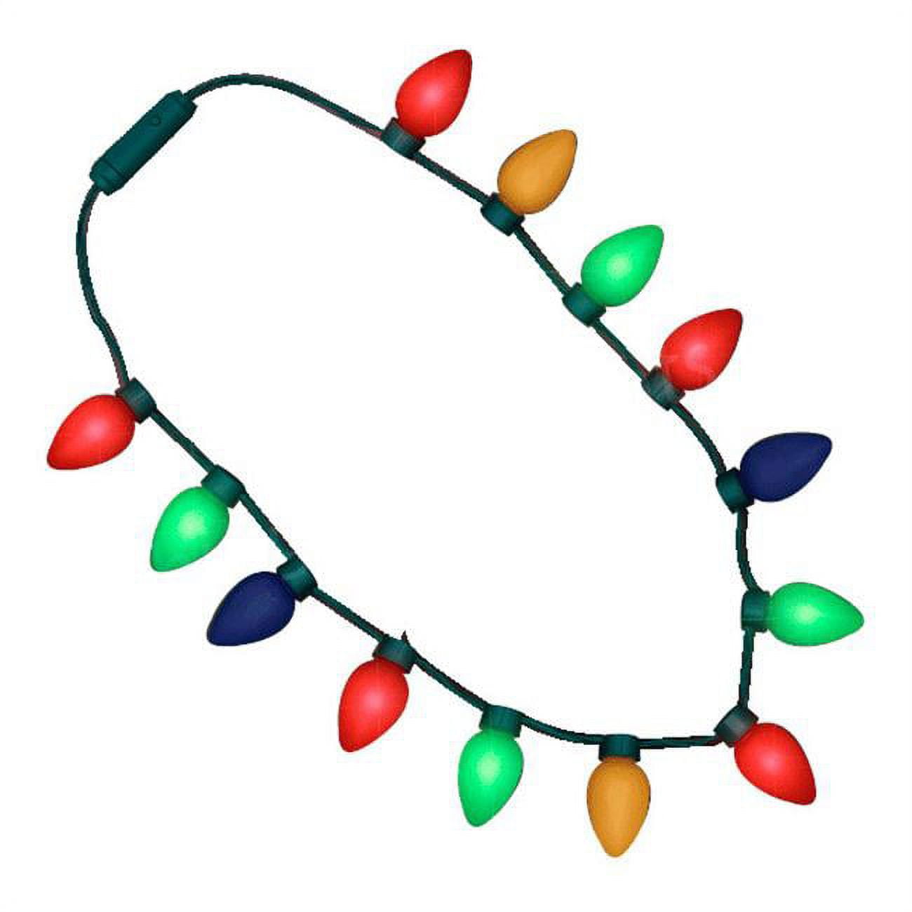 Blinkee 280005 Huge Old School Christmas Light Bulb Necklace Walmart