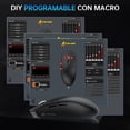 thumbnail image 2 of ATTACK SHARK G3PRO Mouse Inal&aacute;mbrico Gamer, Mouse Recargable con 3 Modos (Bluetooth/USB-C/2.4GHz), 25000DPI, Tasa de Sondeo 1000Hz Compatible con PC/Mac (Negro), 2 of 8