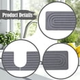 thumbnail image 6 of CoudarTitie Faucet Mat for Kitchen Sink Guard Fast Drying Diatomite Drain Pad Water Catcher Gray 40x10cm, 6 of 9