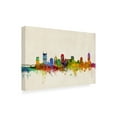 thumbnail image 3 of Trademark Fine Art Michael Tompsett Nashville Watercolor Skyline Canvas Wall Art - 22x32, 3 of 5