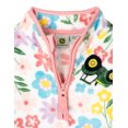 thumbnail image 3 of John Deere Toddler Girls' Fleece Quarter-Zip Sweatshirt Floral Tractor Print, 3 of 4
