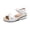 White, variant on UP to 65% off Sandals for Women, Xunlbb Women's New Summer Fashion Breathable Lace Bun Strap Wedge Sandals(White,Size:36)