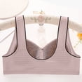 thumbnail image 4 of Dwellite Bras for Women 2026 New Bra Front Closure Comfort Wireless Closing Bra Casual Printed Gray 40, 4 of 4