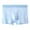 Light Blue, variant on TSADFHJI Manmade Underwear Men Men's Underwear Summer Ice Silk Flat Corner Pants Breathable and Comfortable Mid Waist Printed Men's Underwear Thin and Seamless Corner Waistband M Light Blue