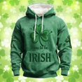 thumbnail image 2 of HXWCHs St Patrick's Day Graphic Hooded Sweatshirt Irish Green Pullover Jacket for Holiday Casual Celebration XXXXL Green, 2 of 3