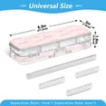 thumbnail image 3 of Plastic Pencil Box Large Capacity Pencil Boxes Clear Boxes with Snap-Tight Lid Stylish Office Supplies Storage Organizer Box Pink Bow Pattern, 3 of 7