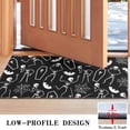 thumbnail image 3 of Halloween Skeleton Coffin Pattern Door Rugs,Washable Non Slip Door Mats Indoor,Decorative Door Mats,Entry Mat Indoor for Entrance,Bedroom,Kitchen,Bathroom,17"x30", 3 of 6